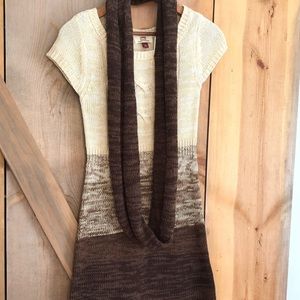 Junior mini sweater dress